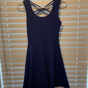 Royal blue skater dress - size small